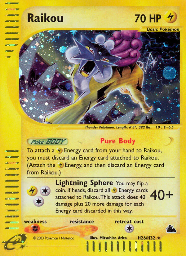 Skyridge H26 Raikou
