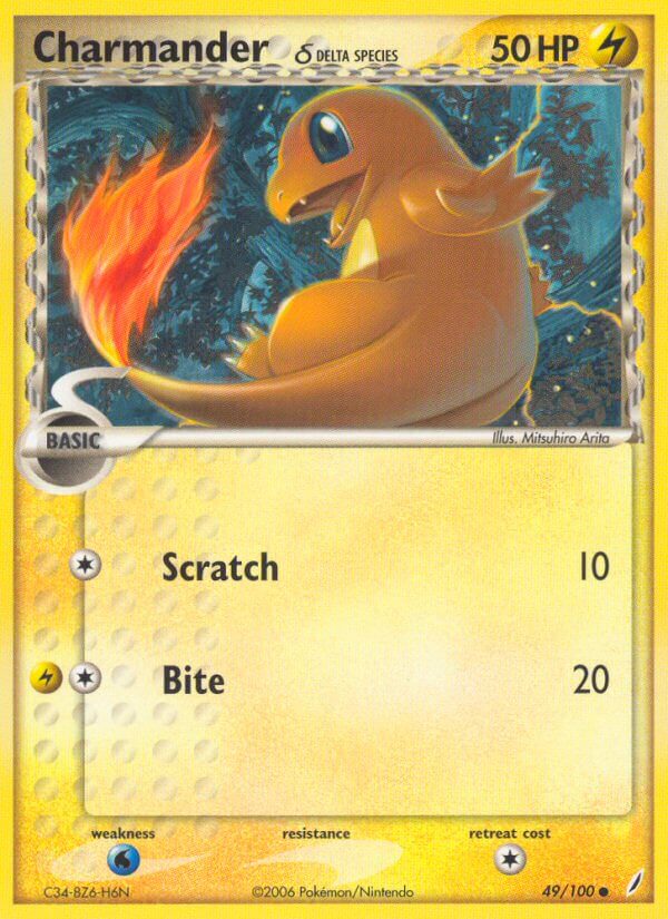 Crystal Guardians 049 Charmander (Delta Species)