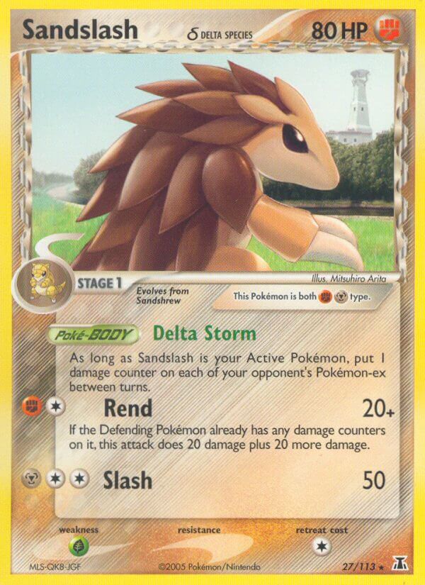 Delta Species 027 Sandslash (Delta Species)