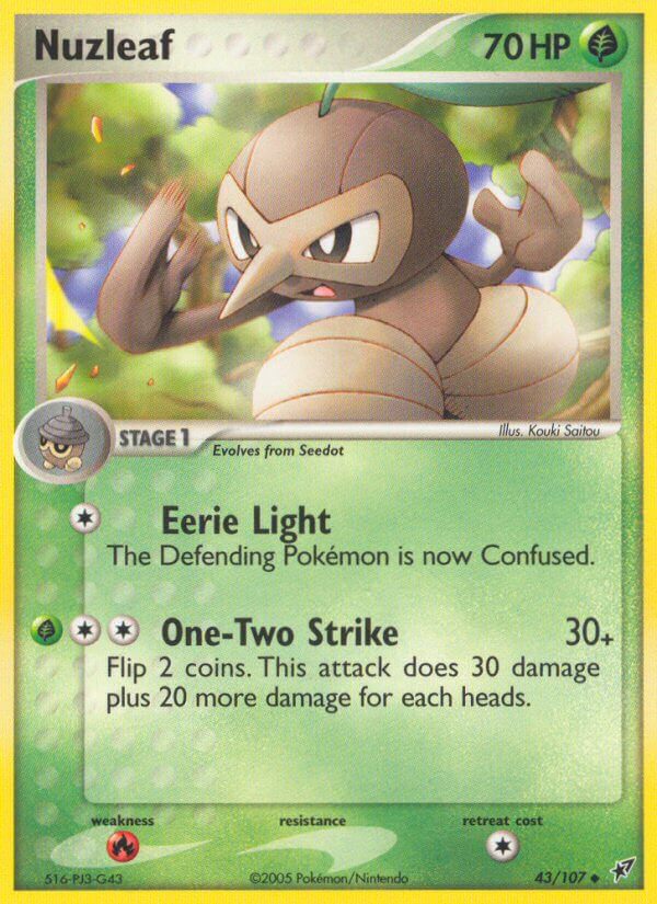 Deoxys 043 Nuzleaf