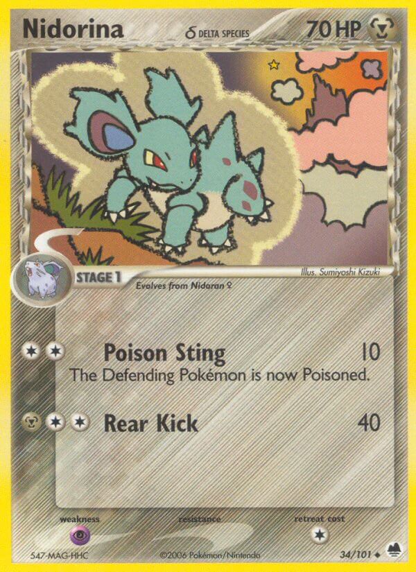 Dragon Frontiers 34 Nidorina
