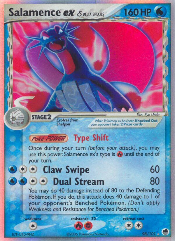 Dragon Frontiers 98 Salamence ex