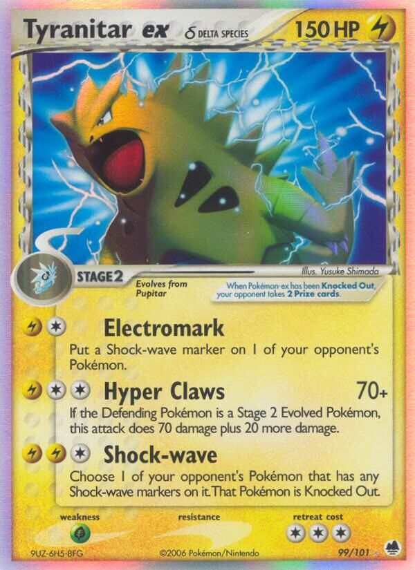 Dragon Frontiers 99 Tyranitar ex