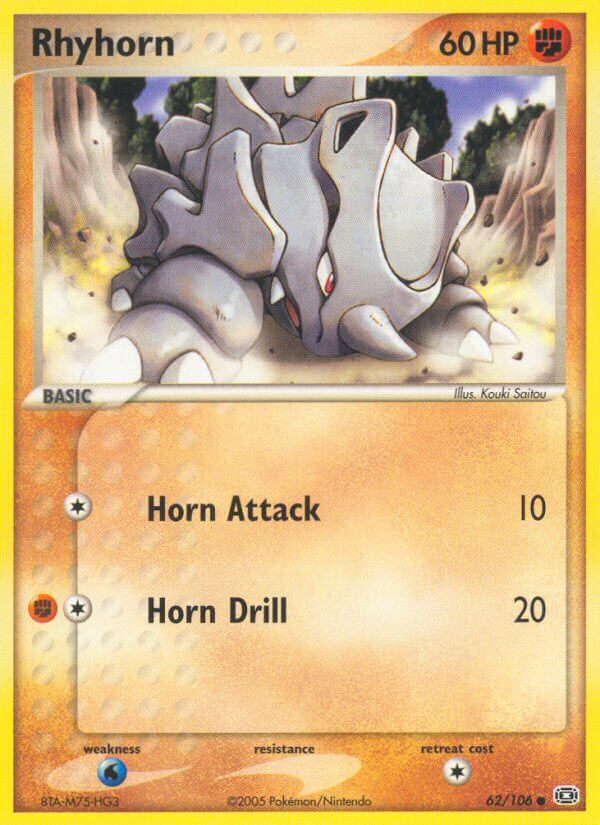 Emerald 062 Rhyhorn