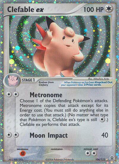 FireRed and LeafGreen 106 Clefable ex