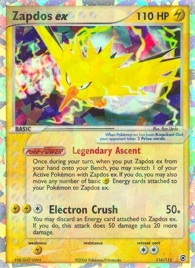 FireRed and LeafGreen 116 Zapdos ex