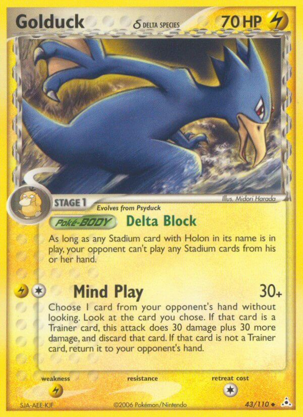 Holon Phantoms 043 Golduck (Delta Species)