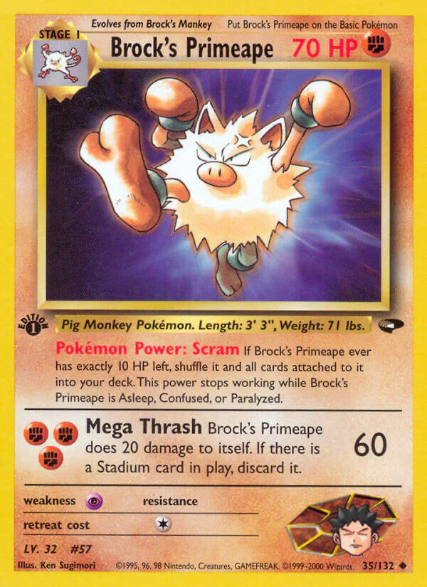 Gym Challenge 035 Brock's Primeape