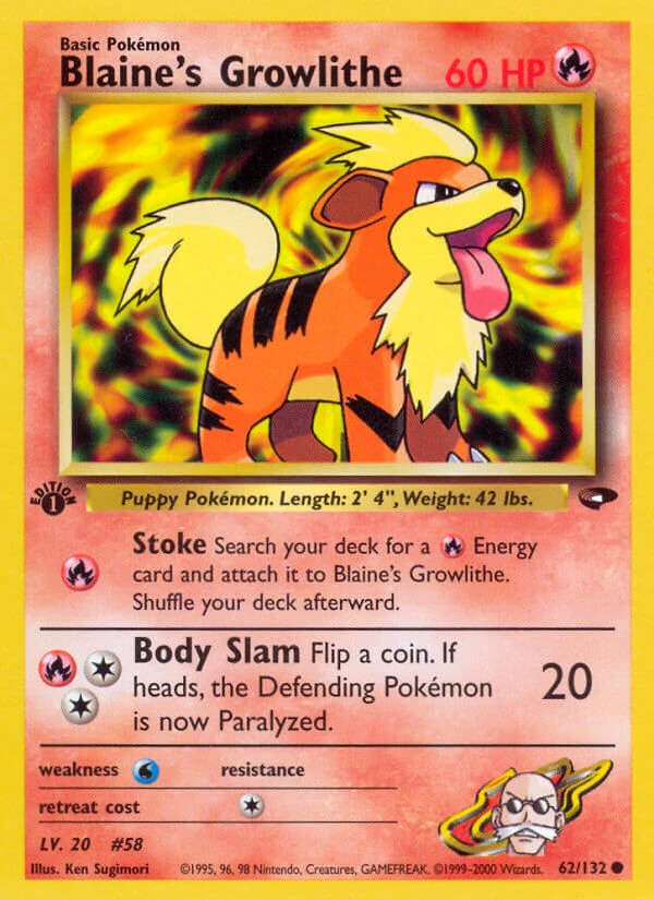 Gym Challenge 062 Blaine's Growlithe
