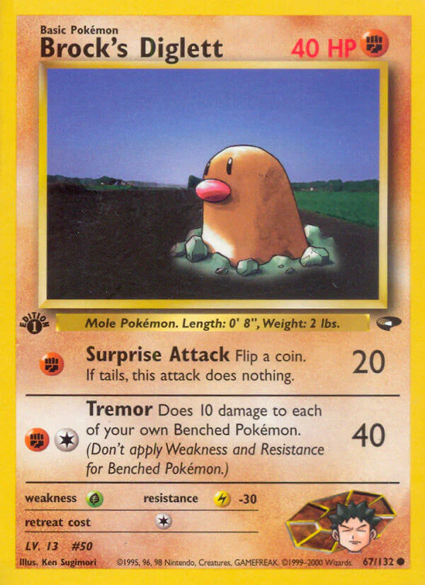 Gym Challenge 067 Brock's Diglett