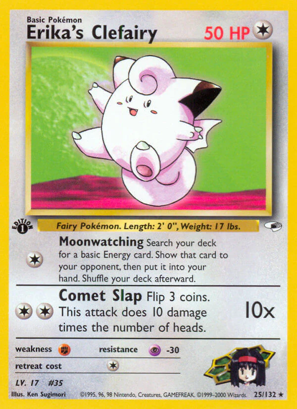 Gym Heroes 025 Erika's Clefairy