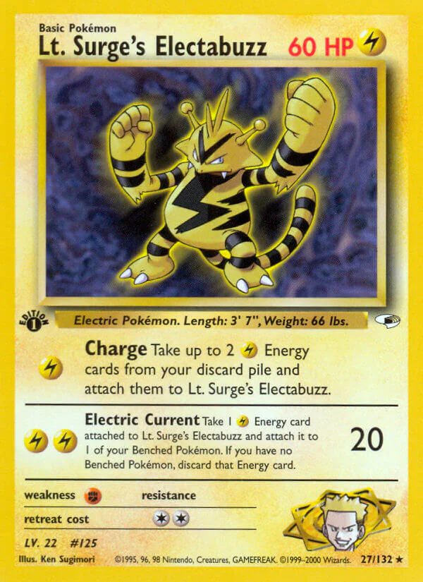 Gym Heroes 027 Lt. Surge's Electabuzz