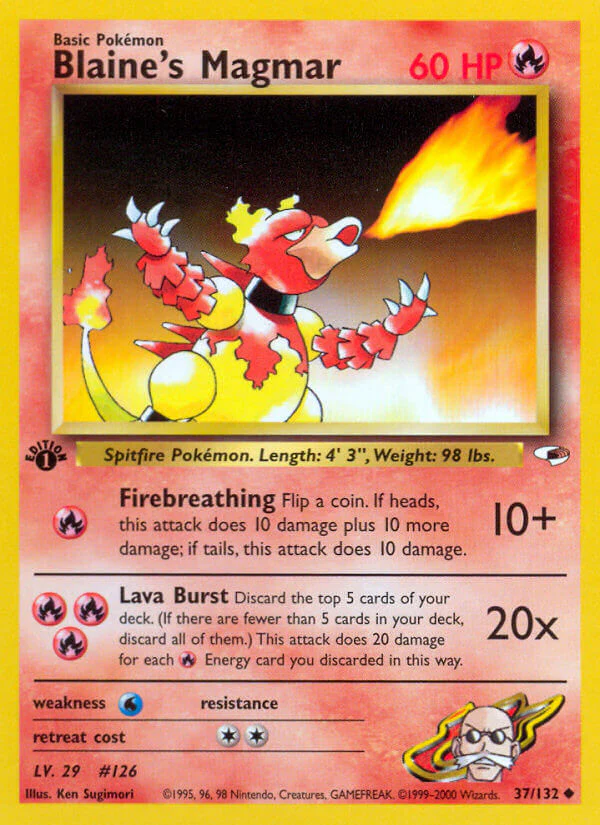 Gym Heroes 037 Blaine's Magmar