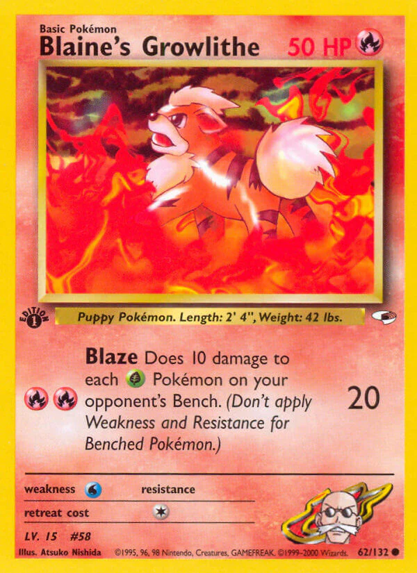 Gym Heroes 062 Blaine's Growlithe
