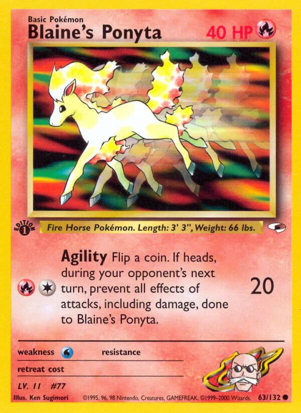 Gym Heroes 063 Blaine's Ponyta