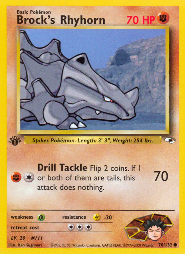 Gym Heroes 070 Brock's Rhyhorn