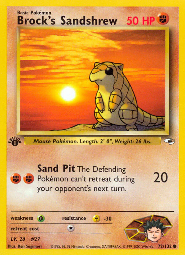 Gym Heroes 072 Brock's Sandshrew