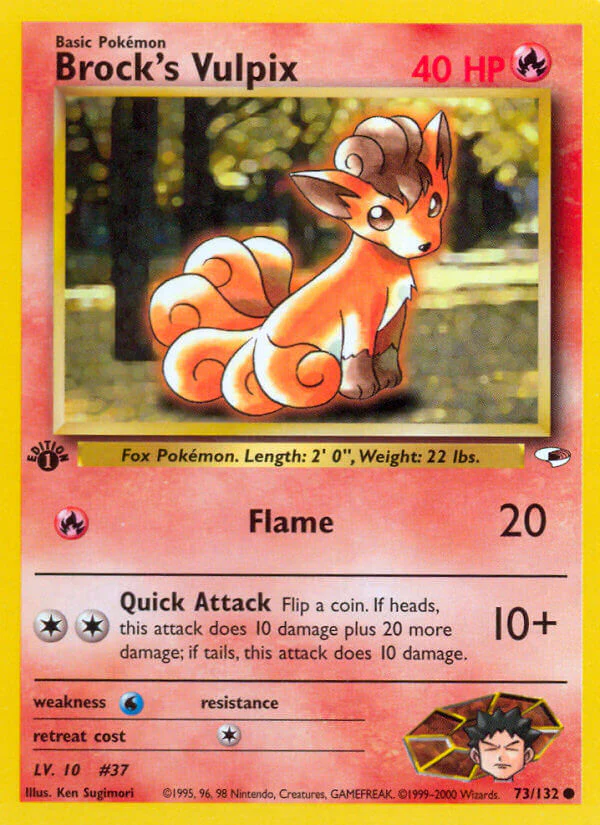 Gym Heroes 073 Brock's Vulpix