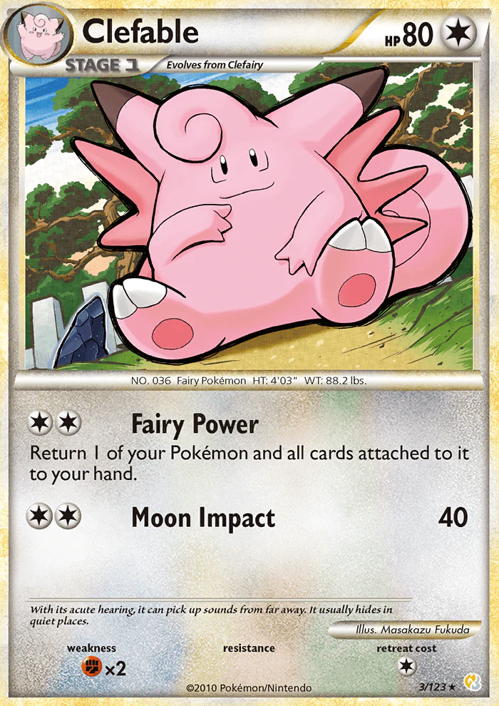 HeartGold and SoulSilver 003 Clefable