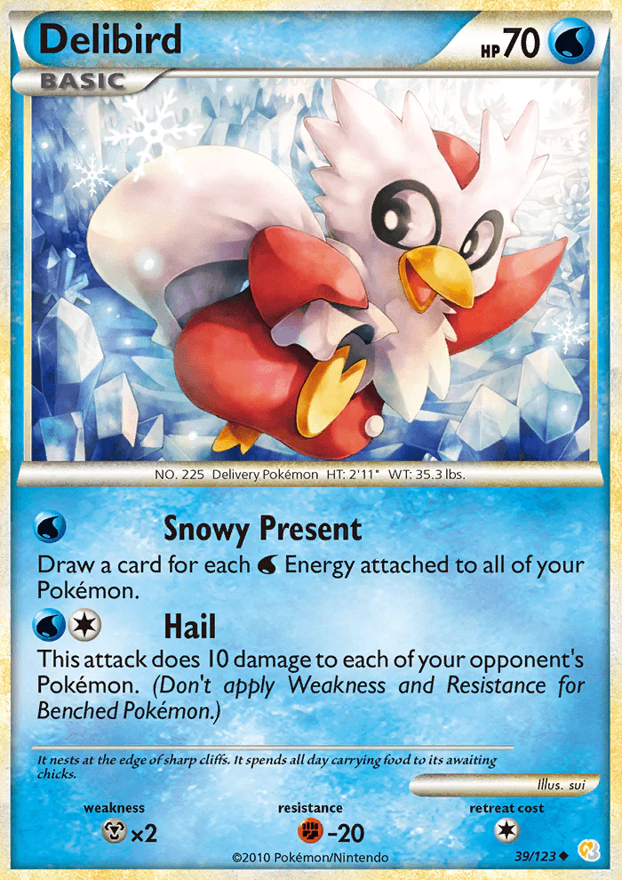 HeartGold and SoulSilver 039 Delibird