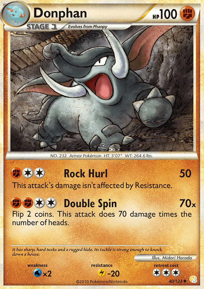 HeartGold and SoulSilver 040 Donphan
