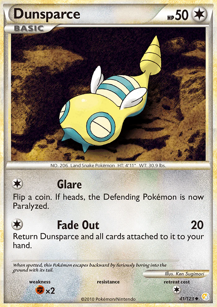 HeartGold and SoulSilver 041 Dunsparce