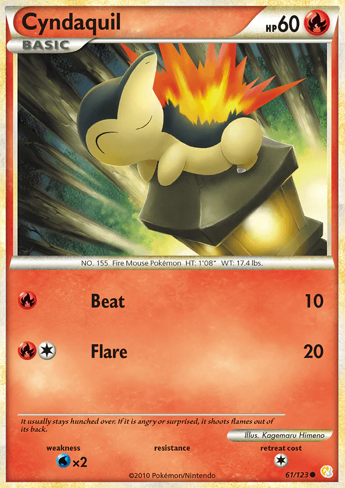 HeartGold and SoulSilver 061 Cyndaquil