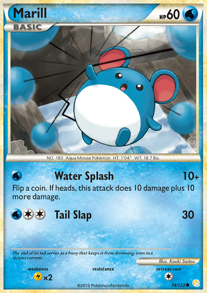 HeartGold and SoulSilver 074 Marill