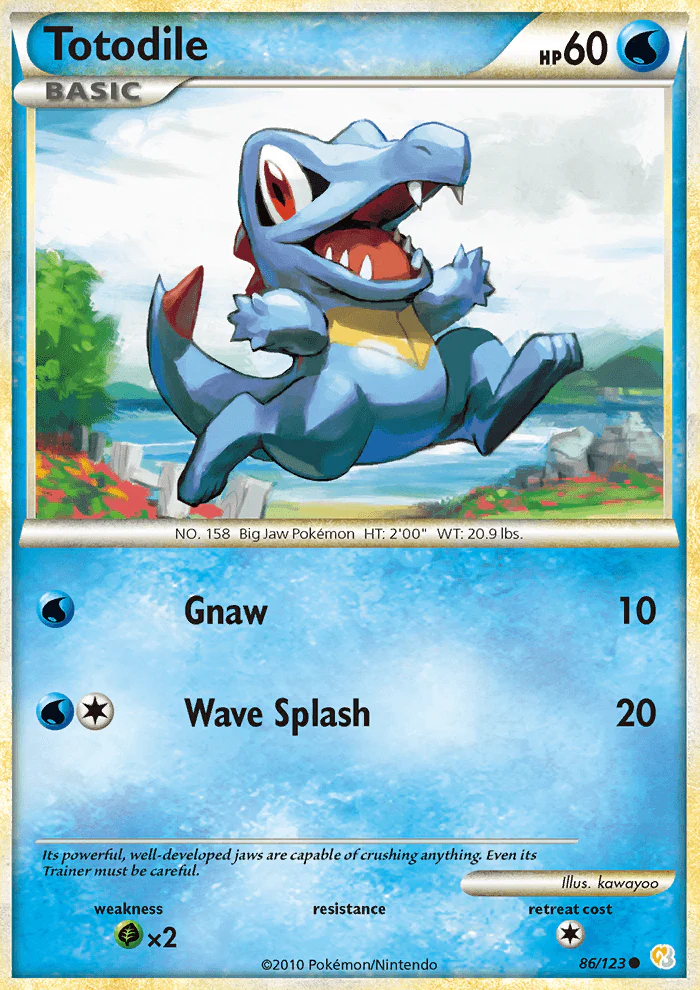 HeartGold and SoulSilver 086 Totodile