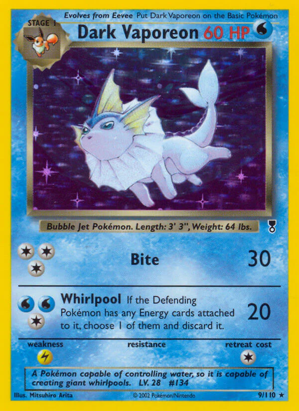 Legendary Collection 009 Dark Vaporeon