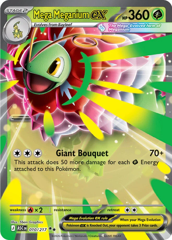 Ascended Heroes 10 Mega Meganium ex