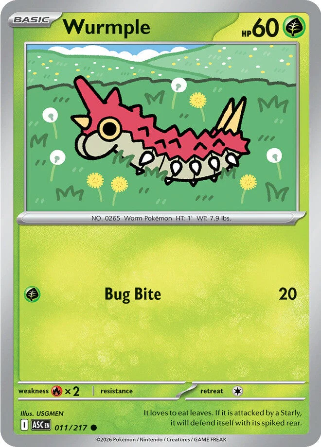 Ascended Heroes 11 Wurmple