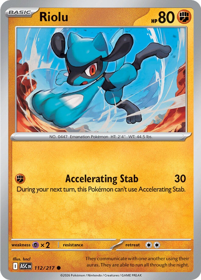 Ascended Heroes 112 Riolu