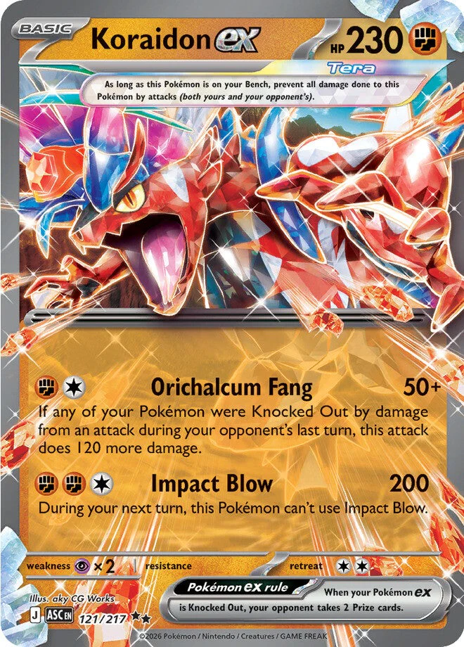 Ascended Heroes 121 Koraidon ex