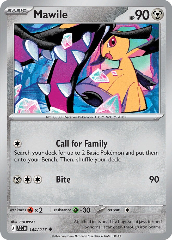 Ascended Heroes 144 Mawile