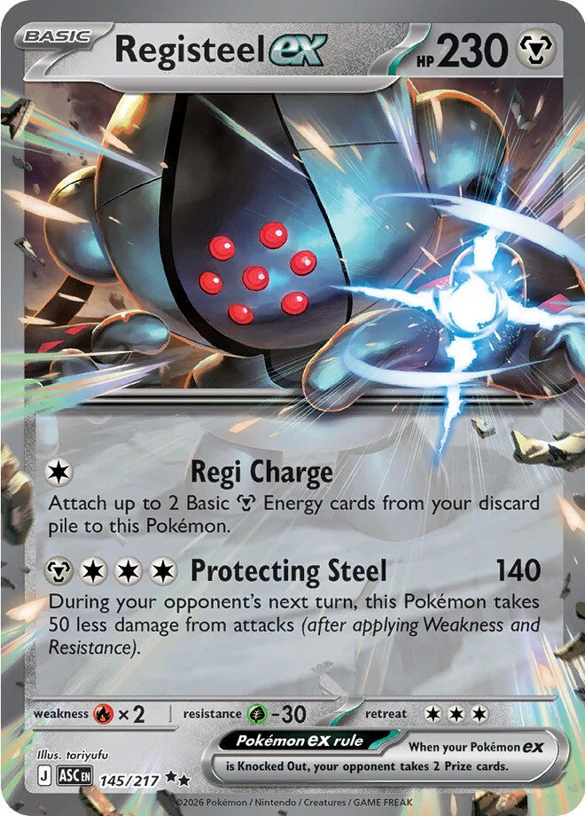 Ascended Heroes 145 Registeel ex