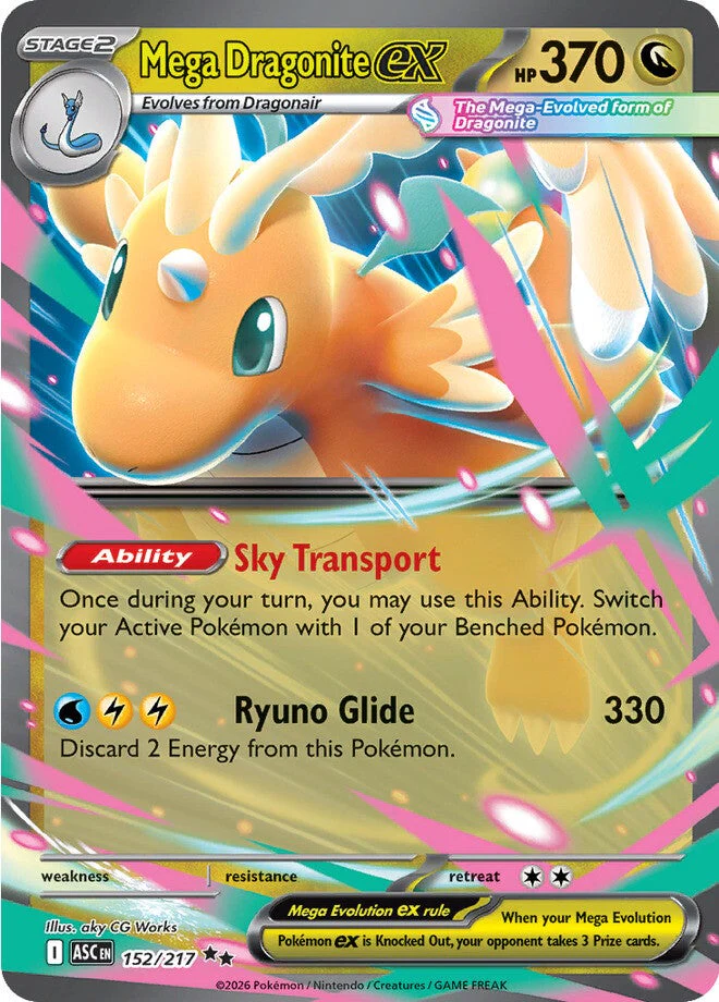 Ascended Heroes 152 Mega Dragonite ex