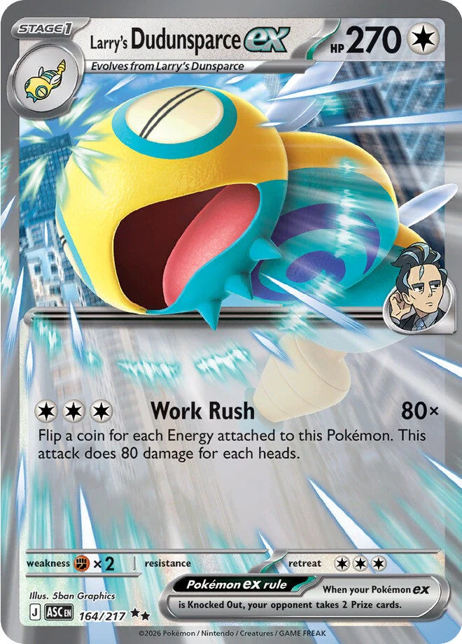 Ascended Heroes 164 Larry's Dudunsparce ex