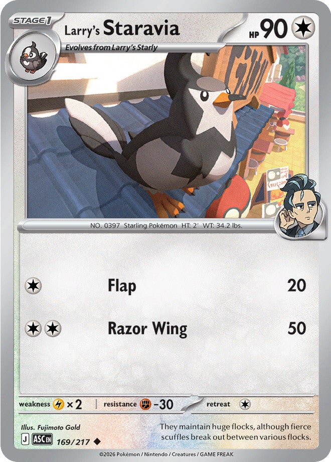 Ascended Heroes 169 Larry's Staravia
