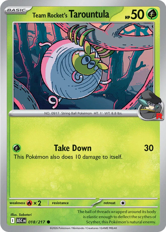 Ascended Heroes 18 Team Rocket's Tarountula