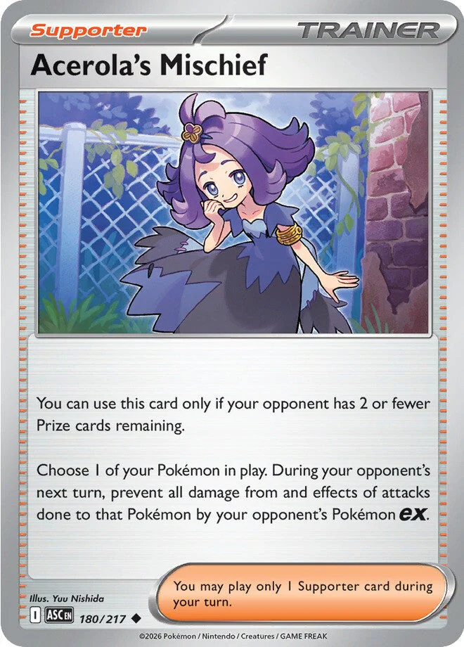 Ascended Heroes 180 Acerola's Mischief