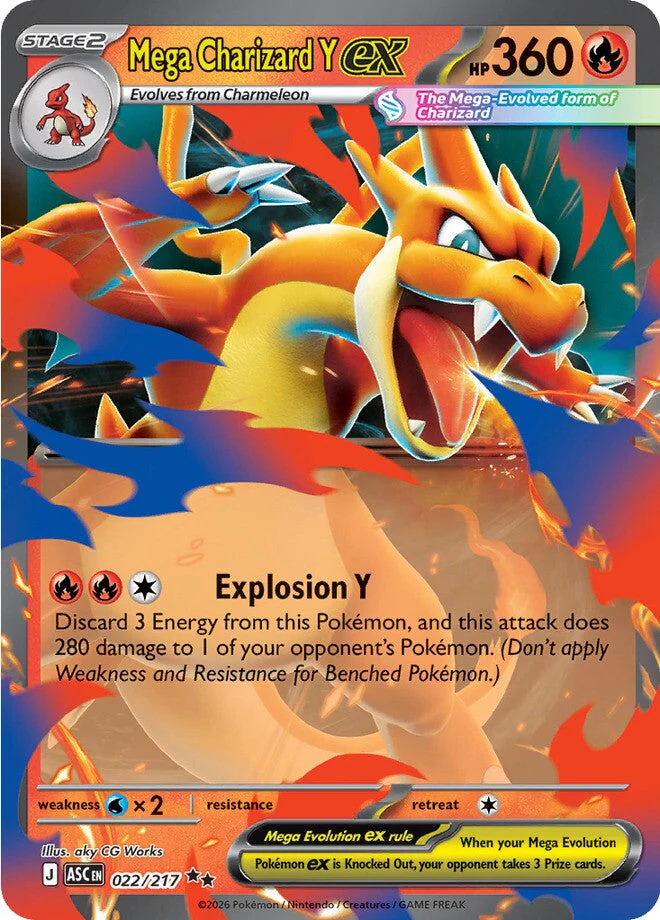 Ascended Heroes 22 Mega Charizard Y ex