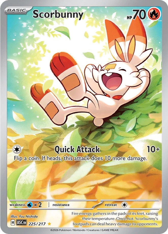 Ascended Heroes 225 Scorbunny