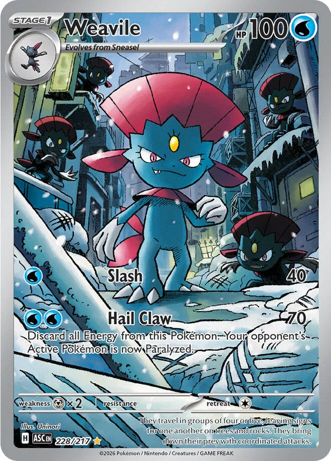 Ascended Heroes 228 Weavile