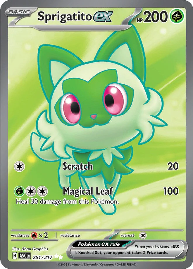 Ascended Heroes 251 Sprigatito ex