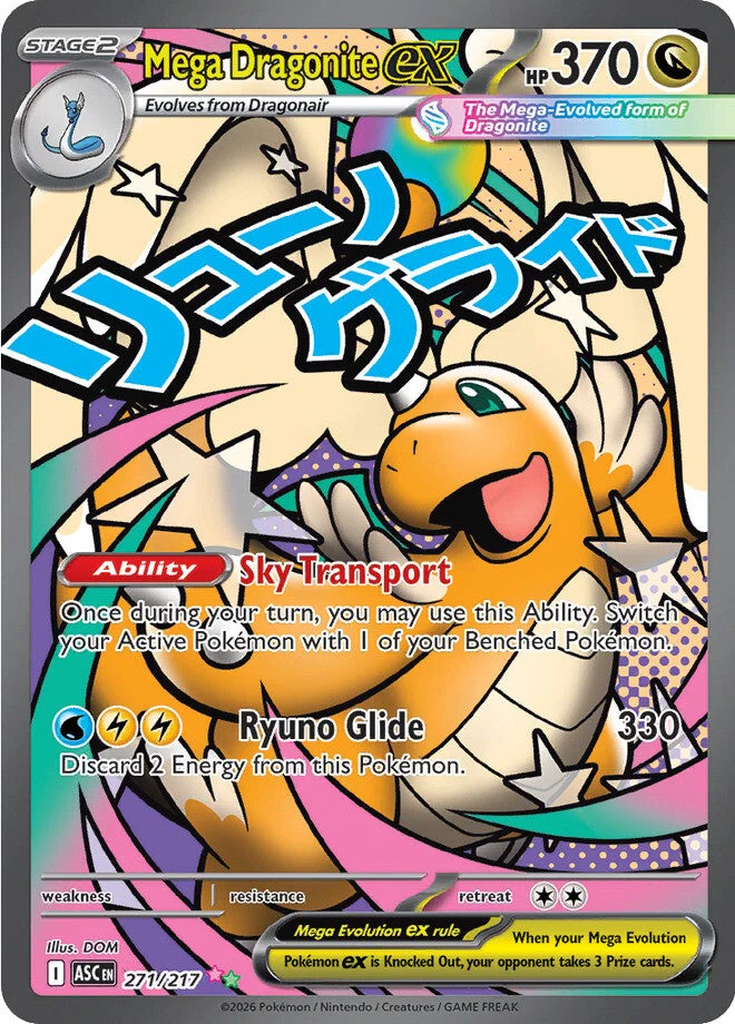 Ascended Heroes 271 Mega Dragonite ex
