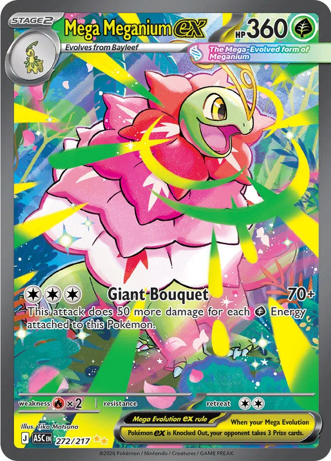 Ascended Heroes 272 Mega Meganium ex