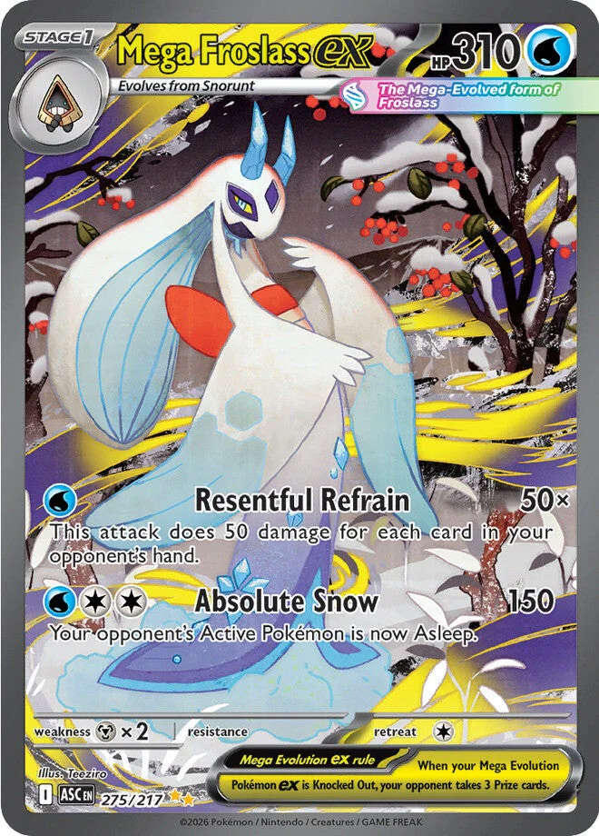 Ascended Heroes 275 Mega Froslass ex