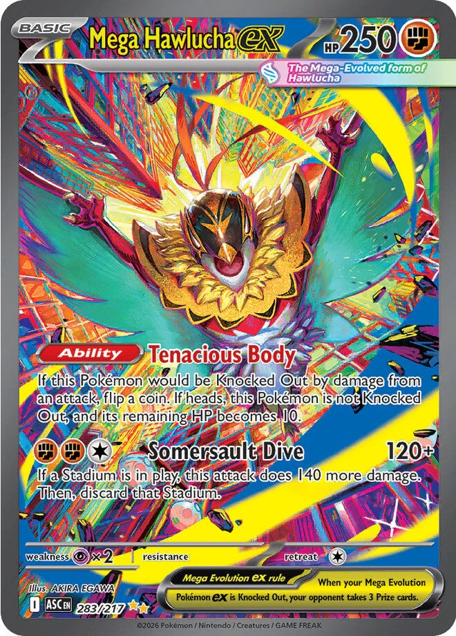 Ascended Heroes 283 Mega Hawlucha ex