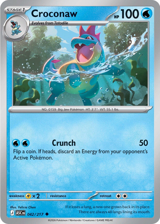 Ascended Heroes 42 Croconaw